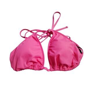Shade and Shore Women's Pink Tie‎ Up Swim Suite Top Size XL (16)